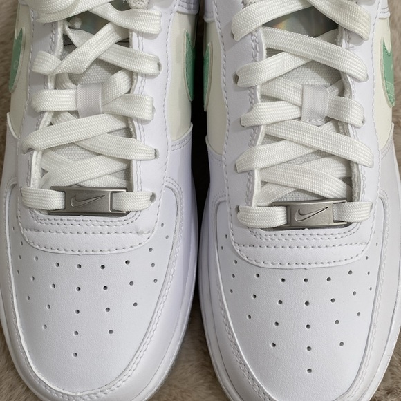 🆕 NIKE Air Force 1 LV8 GS Casual Sneaker White/Phantom/Mint Foam Low Cut Unisex - Picture 4 of 15